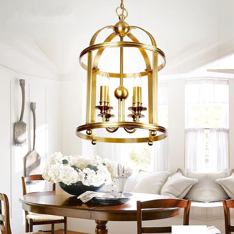 Modern Pendant Light Luxury Hanging Cage Design Home Living, Dining Room Lights