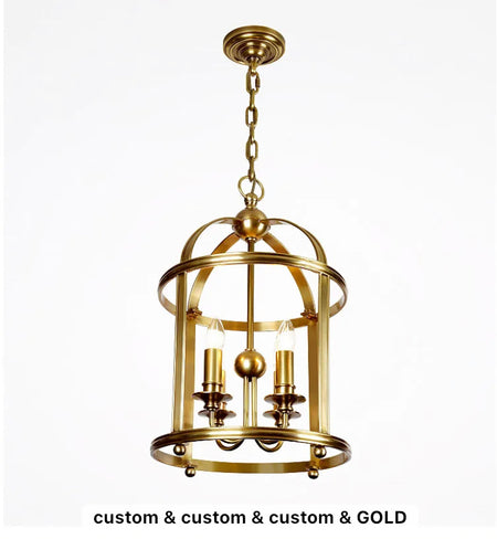Modern Pendant Light Luxury Hanging Cage Design Home Living, Dining Room Lights