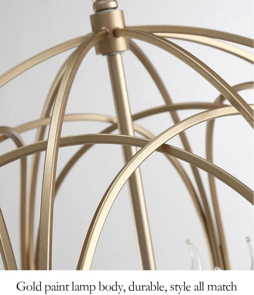 Modern Pendant Light American Design Iron Ball Deco Living, Dining Room Kitchen Lights
