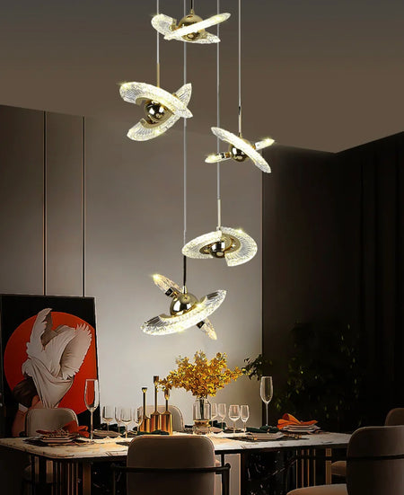 Modern Pendant Light Nordic Scandinavian Acrylic Indoor Living Room, Office, Stairs Lights