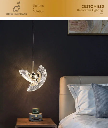 Modern Pendant Light Nordic Scandinavian Acrylic Indoor Living Room, Office, Stairs Lights
