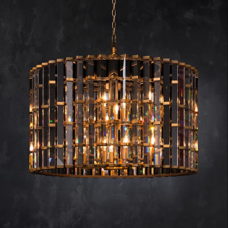 Classic Vintage Pendant Light Custom Hanging Living Room Dining Room Luxury Crystal Pendant Chandelier
