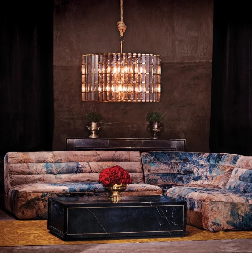 Classic Vintage Pendant Light Custom Hanging Living Room Dining Room Luxury Crystal Pendant Chandelier