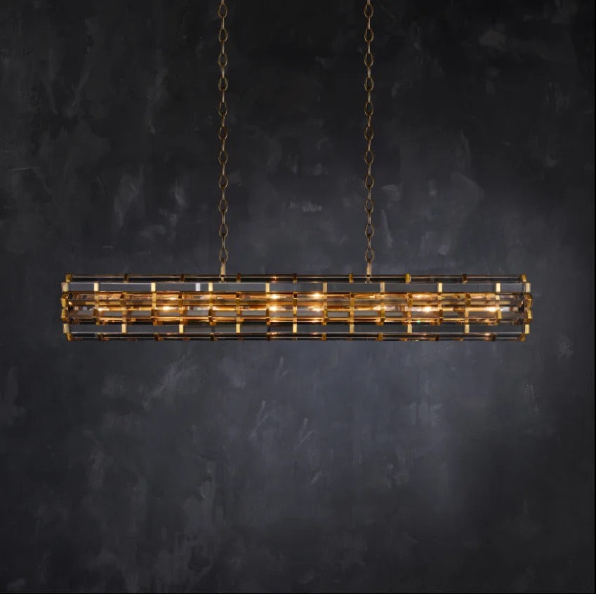 Classic Vintage Pendant Light Custom Hanging Living Room Dining Room Luxury Crystal Pendant Chandelier