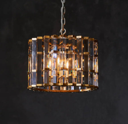 Classic Vintage Pendant Light Custom Hanging Living Room Dining Room Luxury Crystal Pendant Chandelier