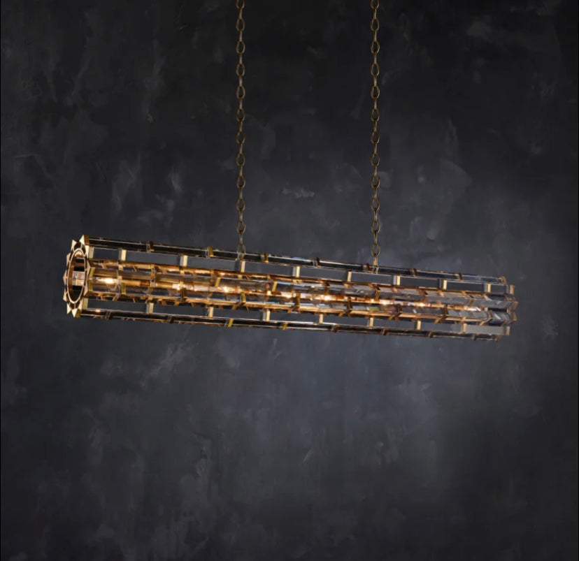 Classic Vintage Pendant Light Custom Hanging Living Room Dining Room Luxury Crystal Pendant Chandelier