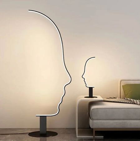 Designer Floor Lamp Nordic Art Deco Curved Surface Home, Hotel Living Room Lamps
