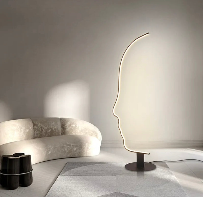 Designer Floor Lamp Nordic Art Deco Curved Surface Home, Hotel Living Room Lamps