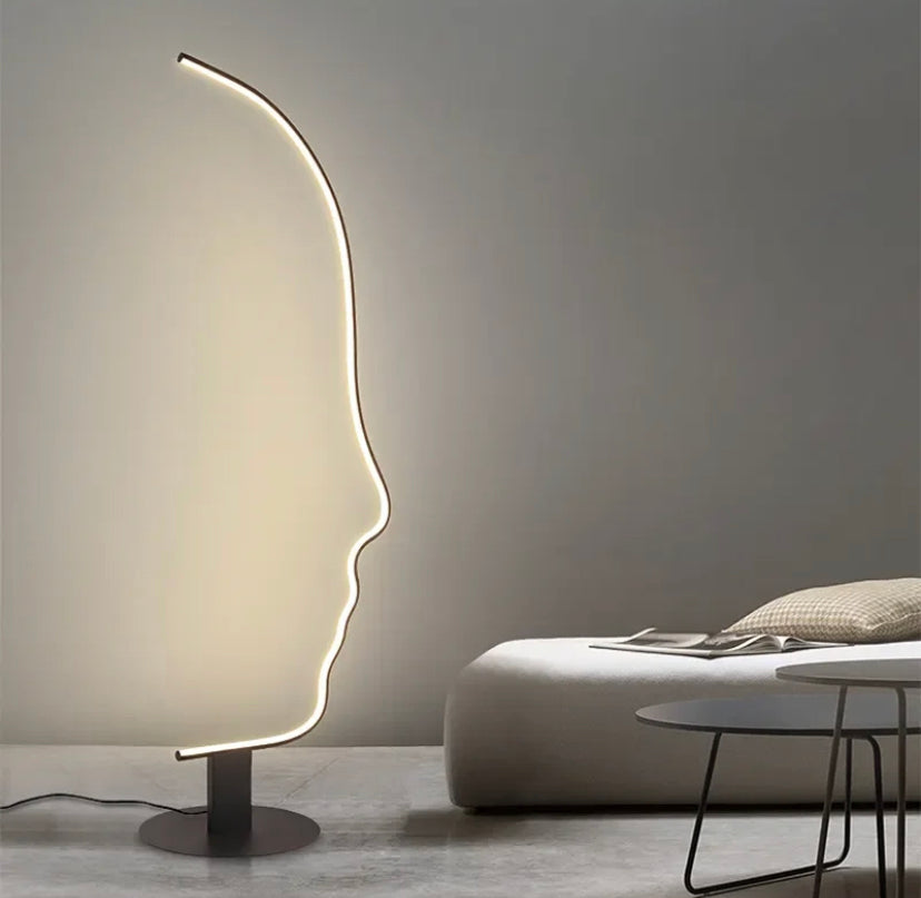 Designer Floor Lamp Nordic Art Deco Curved Surface Home, Hotel Living Room Lamps