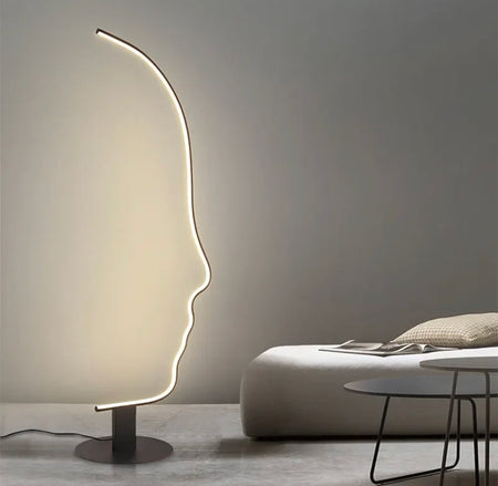 Designer Floor Lamp Nordic Art Deco Curved Surface Home, Hotel Living Room Lamps