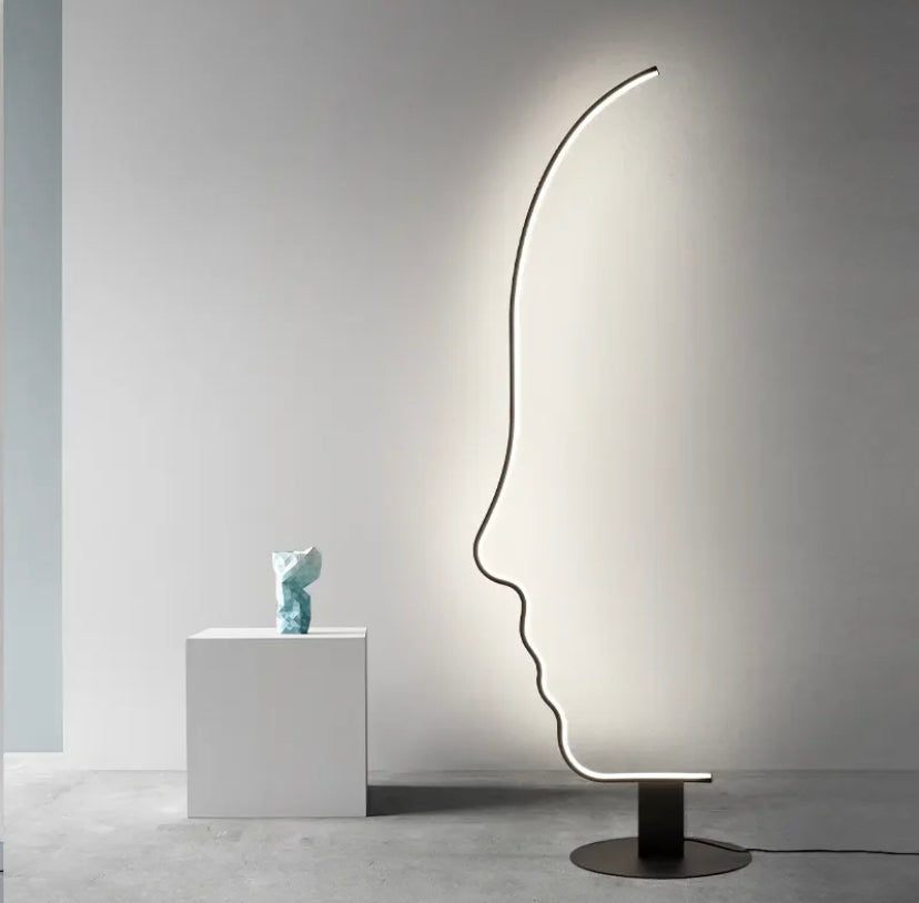 Designer Floor Lamp Nordic Art Deco Curved Surface Home, Hotel Living Room Lamps