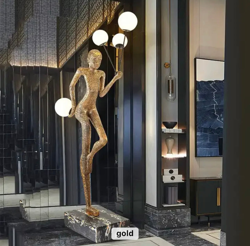 Designer Floor Lamp Luxury Art Sculpture Hotel, Office, Home Living Room Standing Floor Decor Lamps