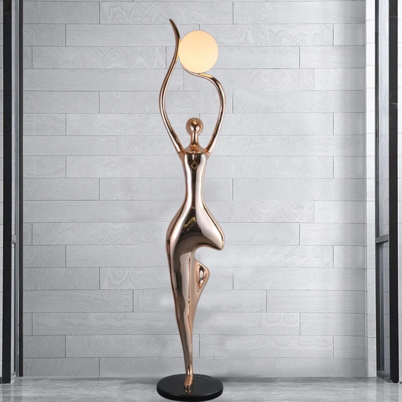 Designer Floor Lamp Art Design Dance Goddess Sculpture Home Living Room Lobby Standing Lamp