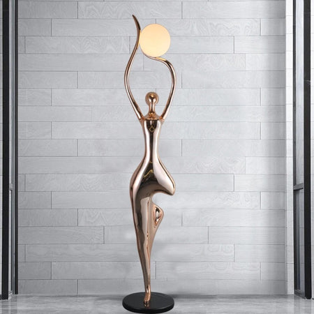 Designer Floor Lamp Art Design Dance Goddess Sculpture Home Living Room Lobby Standing Lamp