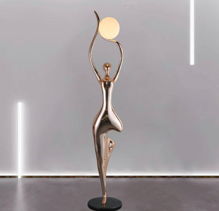 Designer Floor Lamp Art Design Dance Goddess Sculpture Home Living Room Lobby Standing Lamp
