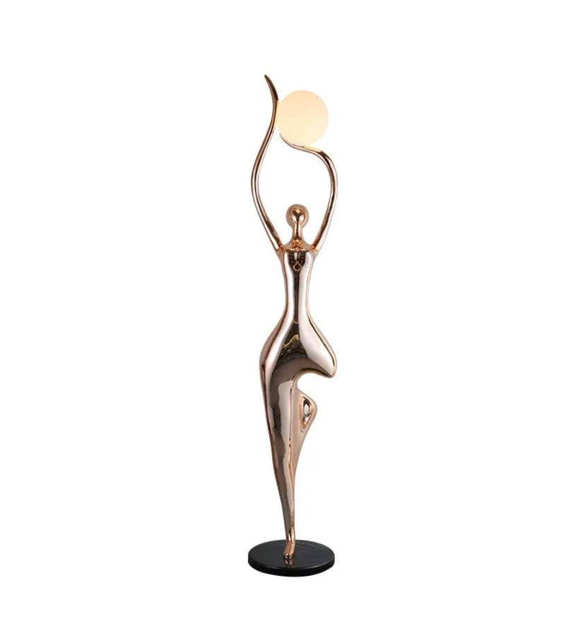 Designer Floor Lamp Art Design Dance Goddess Sculpture Home Living Room Lobby Standing Lamp