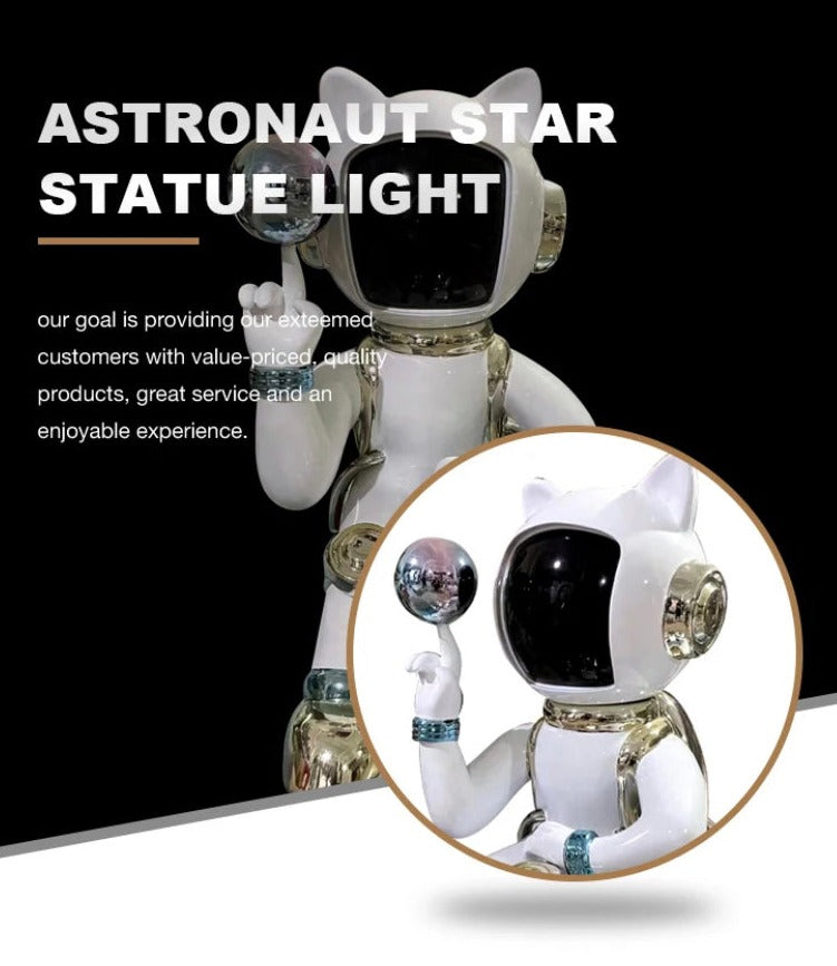 Designer Floor Lamp Astronaut Body Sculpture Art Decorative Home, Office Bedroom Living Room Standing Lights