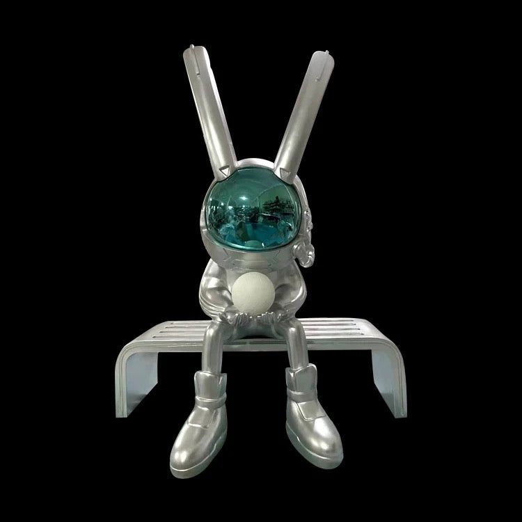 Designer Floor Lamp Large Astronaut Moonlight Rabbit Shape Art Sculpture Lights Home Bar Shop Decorative Lamps