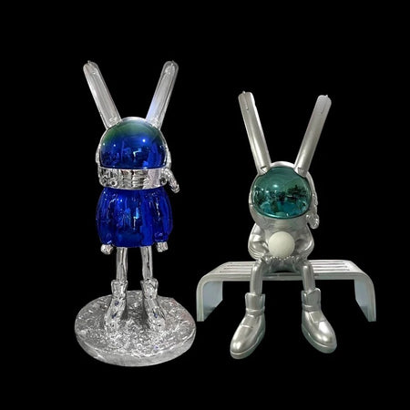 Designer Floor Lamp Large Astronaut Moonlight Rabbit Shape Art Sculpture Lights Home Bar Shop Decorative Lamps