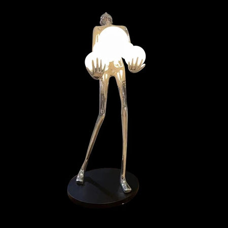 Modern Floor Lamp Luxury Glass Fiber Art Sculpture Office, Home Hall, Living Room Lamps