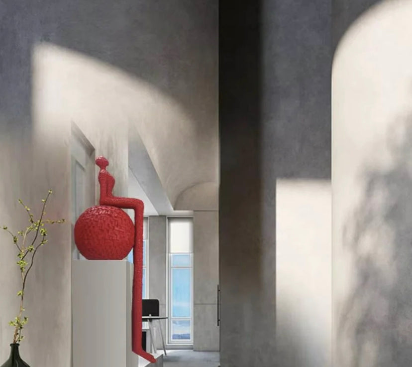 Modern Floor Lamp Art Decor Human Creative Design Led Standing Light Indoor Hotel. Home, Villa Living Room Floor Lamps