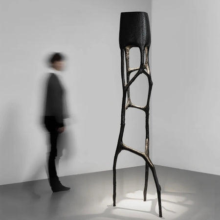 Modern Floor Lamp Art Design Tree Crotch Sculpture Light Hotel, Villa Living Room Standing Lamp