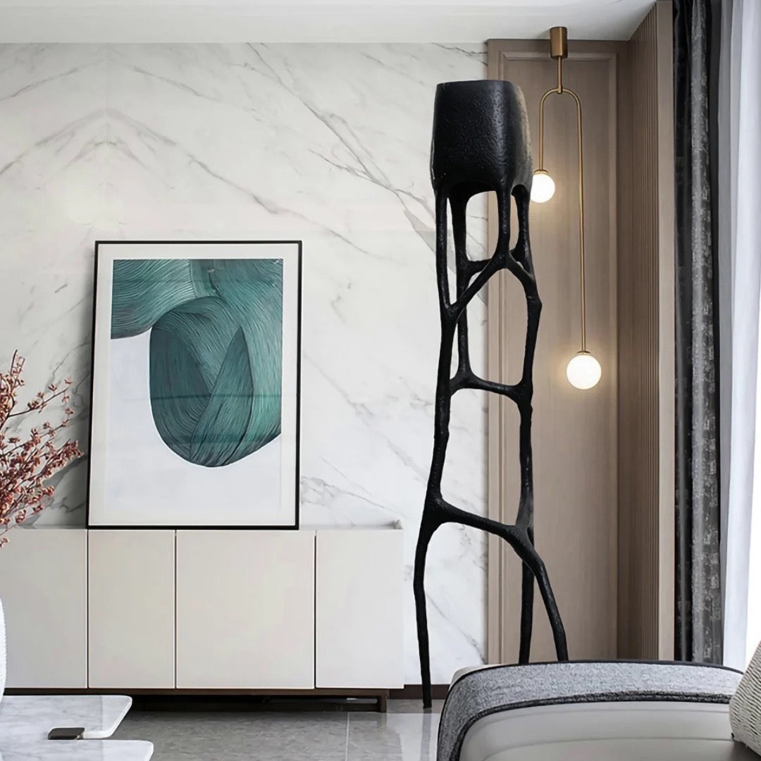 Modern Floor Lamp Art Design Tree Crotch Sculpture Light Hotel, Villa Living Room Standing Lamp