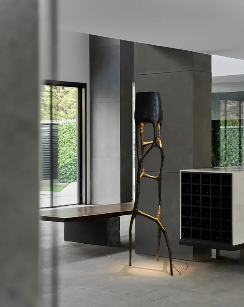 Modern Floor Lamp Art Design Tree Crotch Sculpture Light Hotel, Villa Living Room Standing Lamp