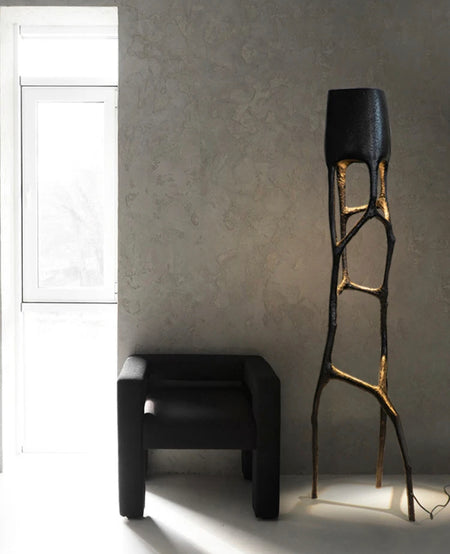Modern Floor Lamp Art Design Tree Crotch Sculpture Light Hotel, Villa Living Room Standing Lamp