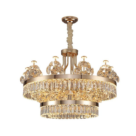 Luxury Modern Pendant Light Custom Indoor Living Room Dining Room Crystal Led Pendant Chandelier