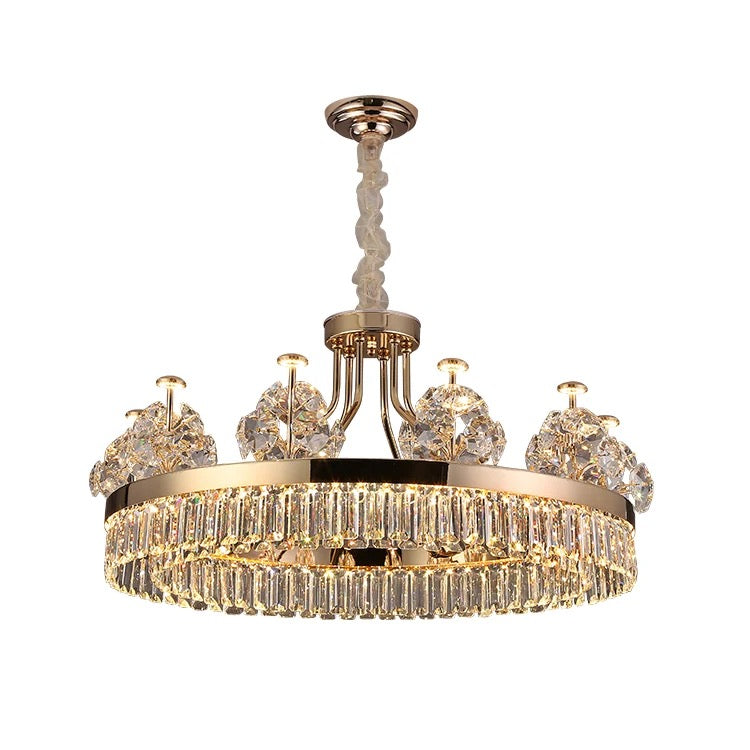 Luxury Modern Pendant Light Custom Indoor Living Room Dining Room Crystal Led Pendant Chandelier
