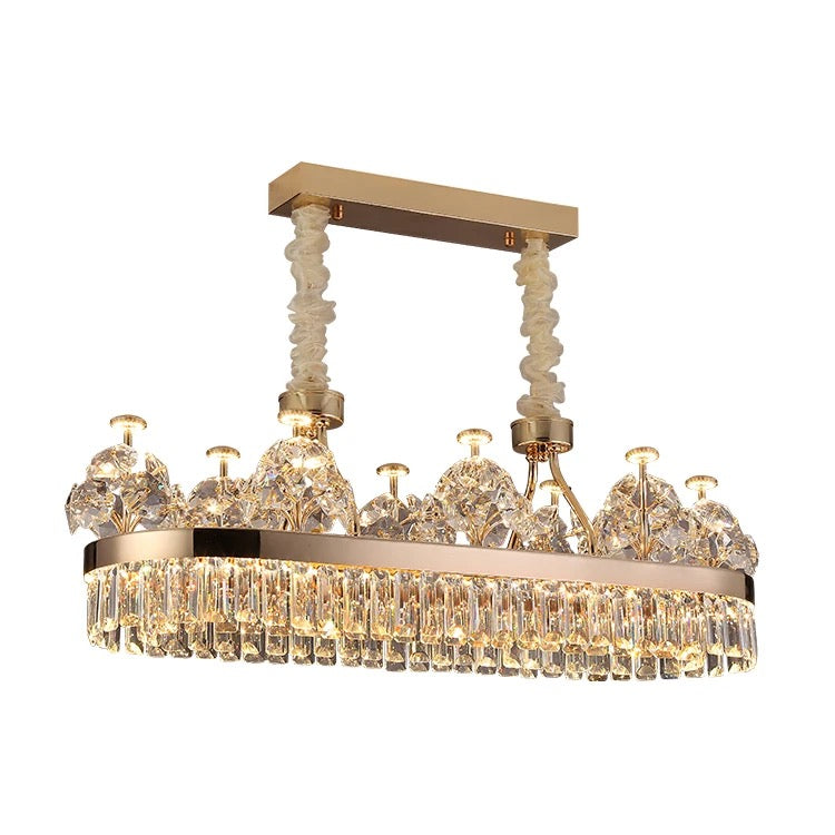 Luxury Modern Pendant Light Custom Indoor Living Room Dining Room Crystal Led Pendant Chandelier