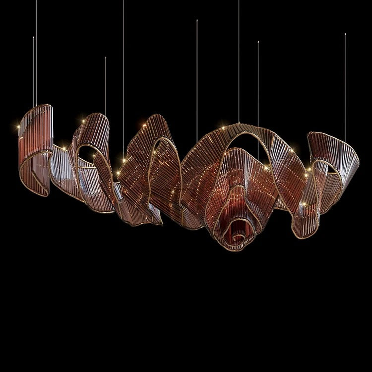 Elegant Design Pendant Chandelier Residential Decoration Hotel Lobby Stairscase Villa Custom LED Pendant Lights