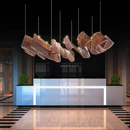 Elegant Design Pendant Chandelier Residential Decoration Hotel Lobby Stairscase Villa Custom LED Pendant Lights