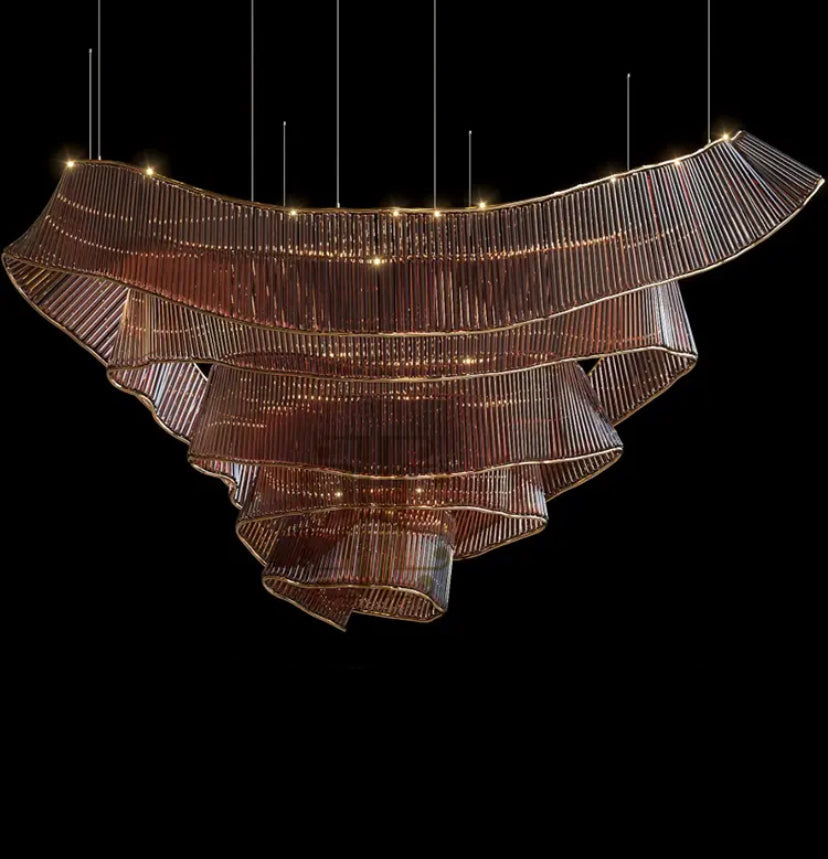 Elegant Design Pendant Chandelier Residential Decoration Hotel Lobby Stairscase Villa Custom LED Pendant Lights
