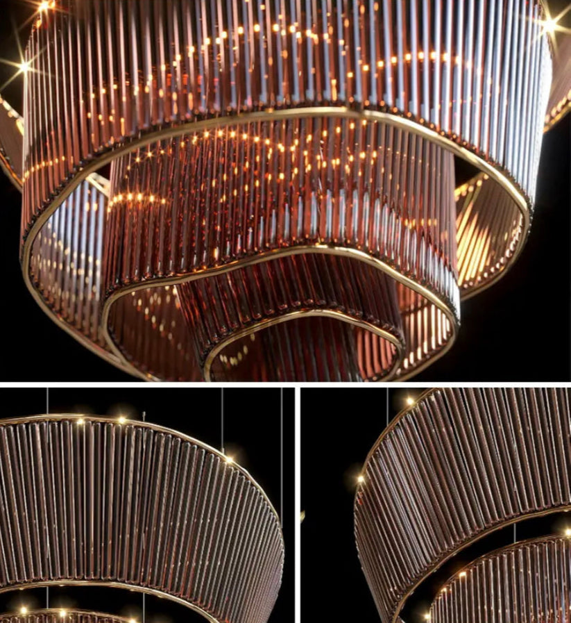 Elegant Design Pendant Chandelier Residential Decoration Hotel Lobby Stairscase Villa Custom LED Pendant Lights