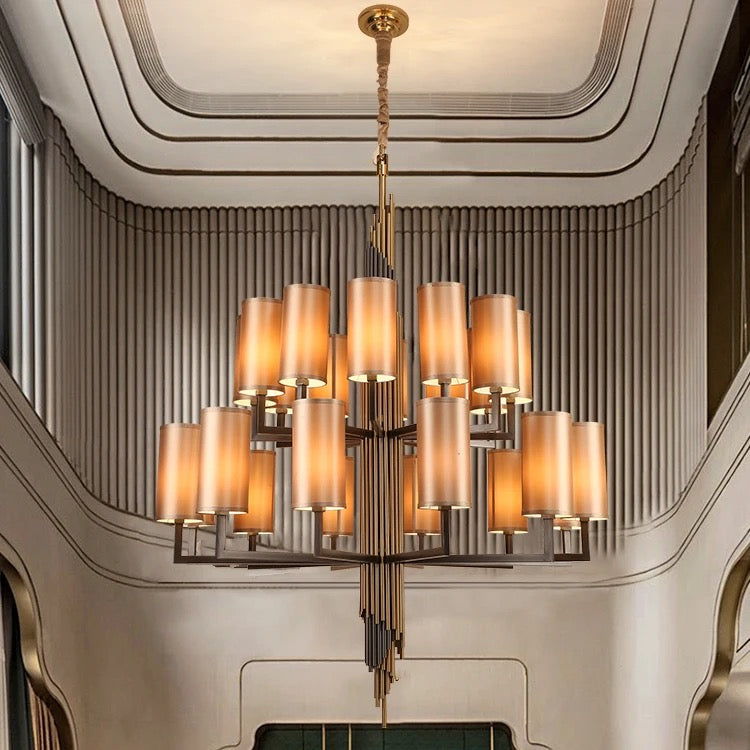 Modern Creative Crystal Chandelier Indoor Home Staircase Hotel Lobby Luxury Custom Crystal Pendant Chandelier