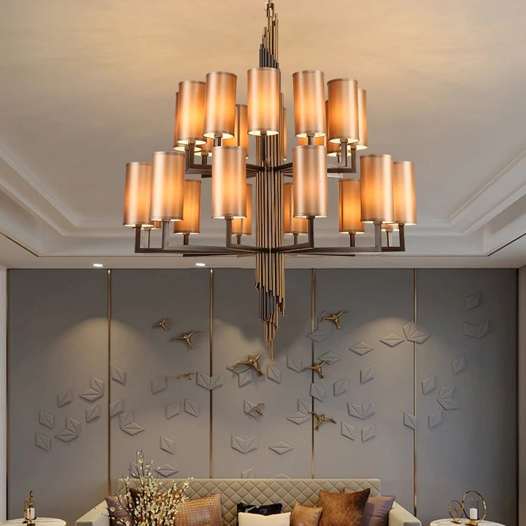 Modern Creative Crystal Chandelier Indoor Home Staircase Hotel Lobby Luxury Custom Crystal Pendant Chandelier