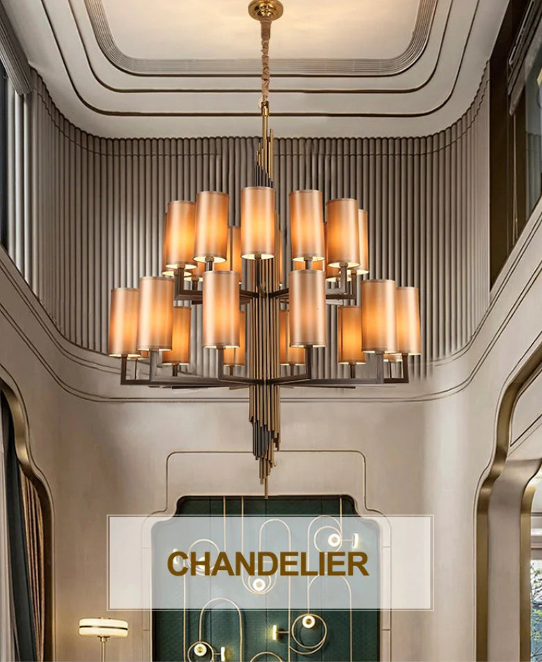 Modern Creative Crystal Chandelier Indoor Home Staircase Hotel Lobby Luxury Custom Crystal Pendant Chandelier