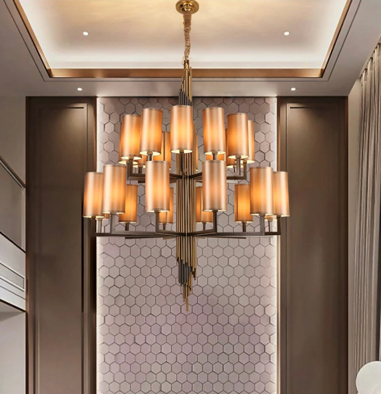 Modern Creative Crystal Chandelier Indoor Home Staircase Hotel Lobby Luxury Custom Crystal Pendant Chandelier