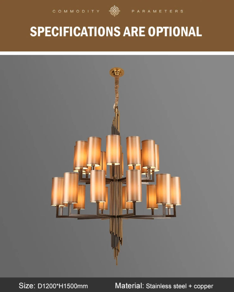 Modern Creative Crystal Chandelier Indoor Home Staircase Hotel Lobby Luxury Custom Crystal Pendant Chandelier