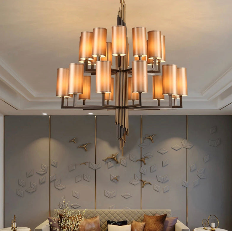 Modern Creative Crystal Chandelier Indoor Home Staircase Hotel Lobby Luxury Custom Crystal Pendant Chandelier