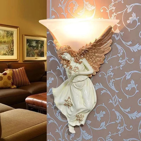 Classic Vintage Wall Light Creative Angel Shape Sconces Indoor Home Living Room Bedroom Lighting Solutions
