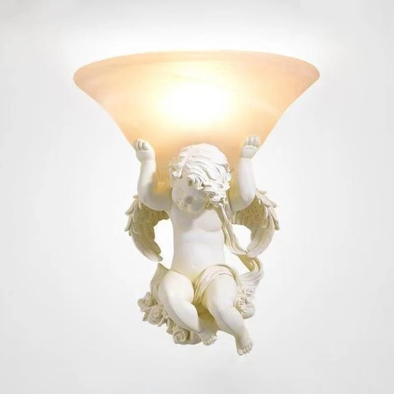 Classic Vintage Wall Light Creative Angel Shape Sconces Indoor Home Living Room Bedroom Lighting Solutions