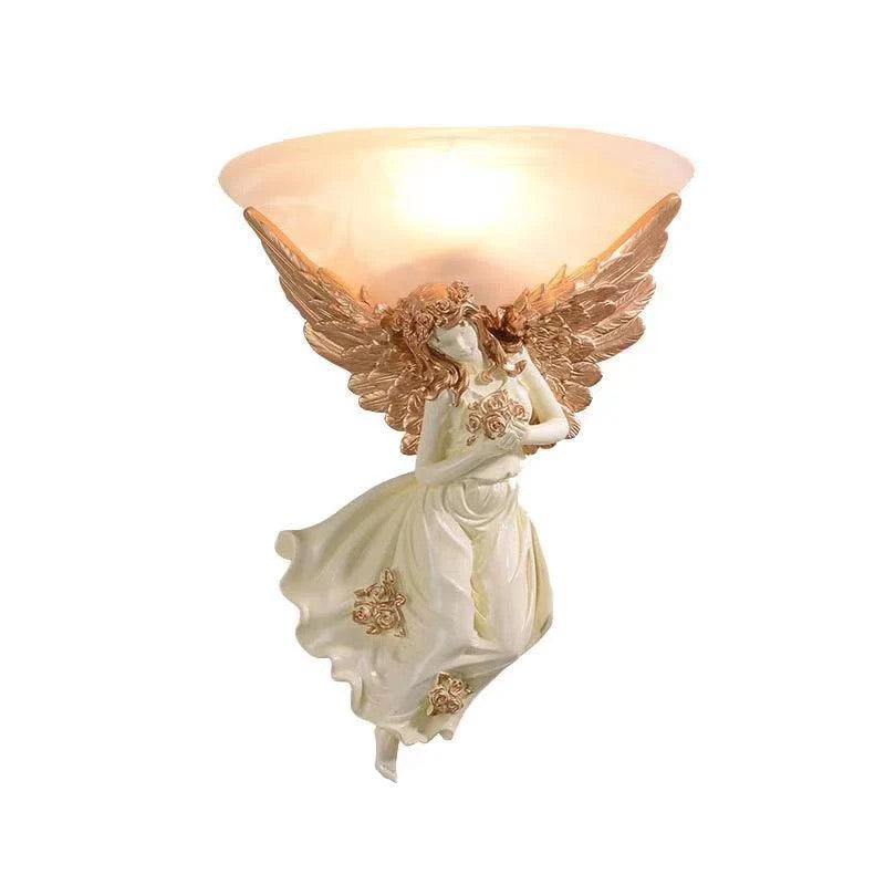 Classic Vintage Wall Light Creative Angel Shape Sconces Indoor Home Living Room Bedroom Lighting Solutions
