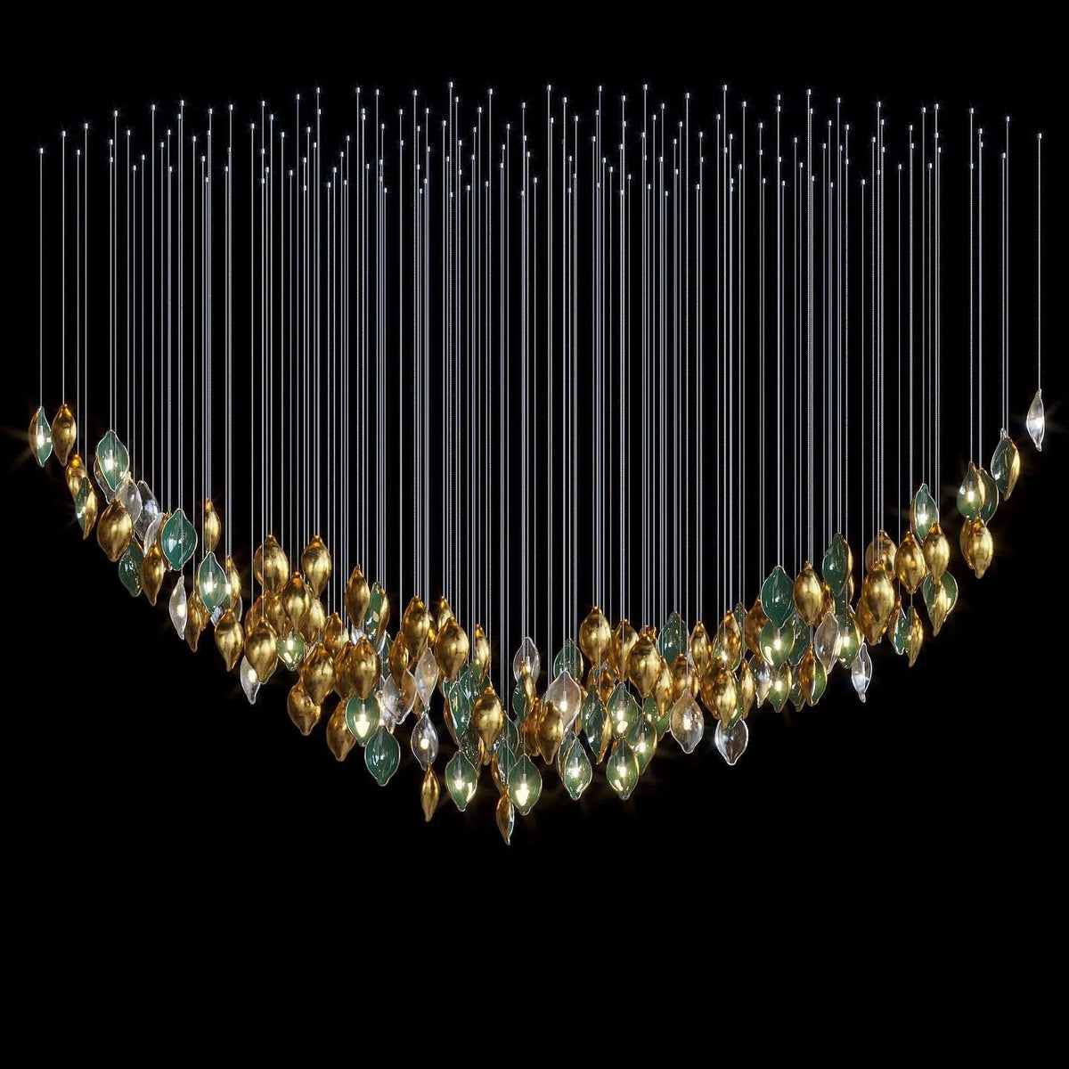 Modern Design Pendant Lights Indoor Staircase Home Living Room Hotel Office Crystal LED Pendant Chandeliers
