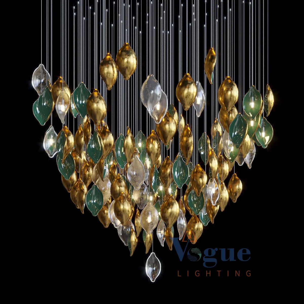 Modern Design Pendant Lights Indoor Staircase Home Living Room Hotel Office Crystal LED Pendant Chandeliers