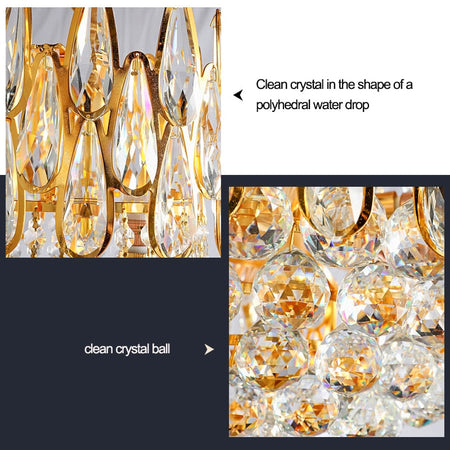 Chandelier Lighting Crystal Led Lustre Living Room Hanging Lights Chandeliers