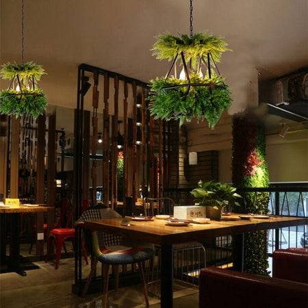 Pendant Light Nordic LED Hanging Plants Lights Eye Protection Green Plants Chandelier Pendant Lights
