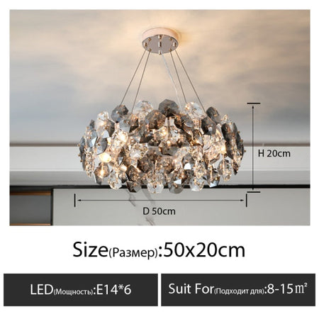 Chandeliers Light Post-Modern Crystal Dining Room Lamp